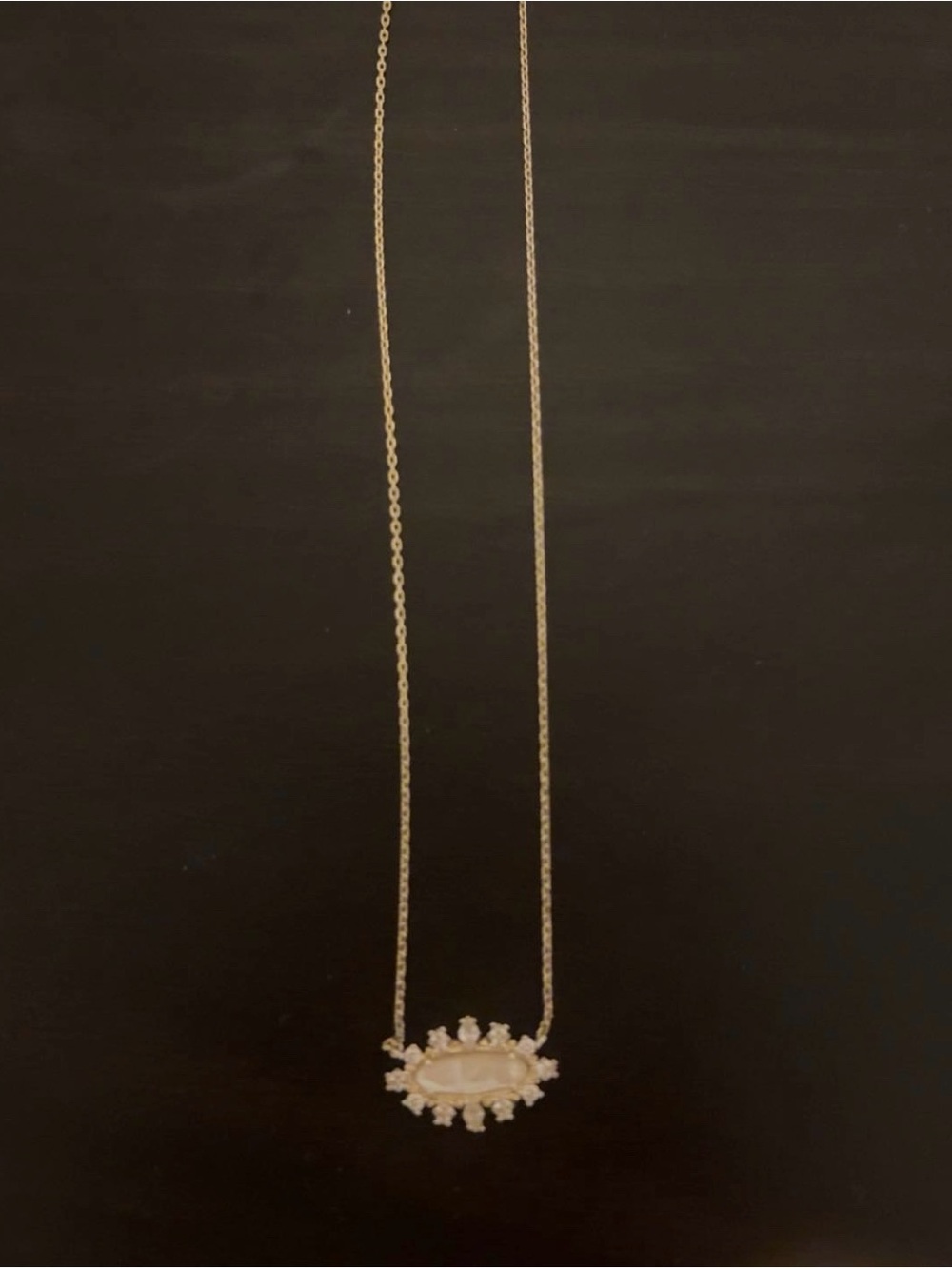 Kendra Scott Gold Pearl Sunburst Pendant Necklace